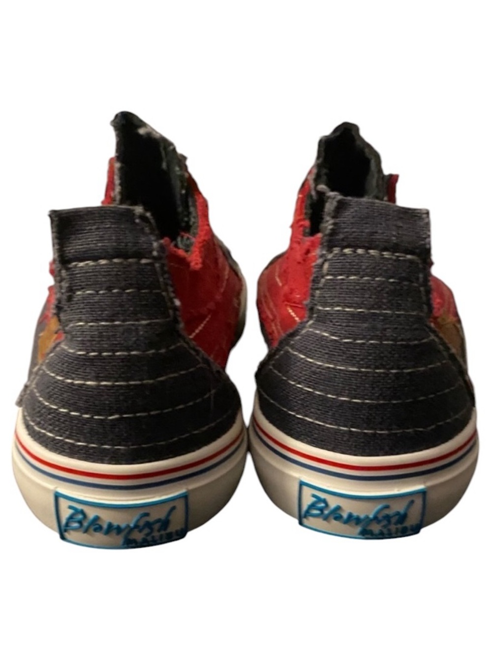 Blowfish womens 8.5 Red and Blue Star Sneakers Like New, EUC - Picture 3 of 4